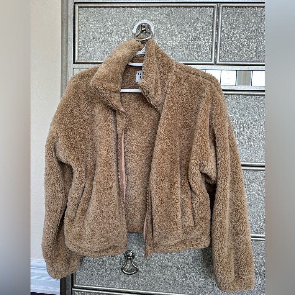 Sunday Best Mockneck Fuzzy Zip-Up - Picture 5 of 10